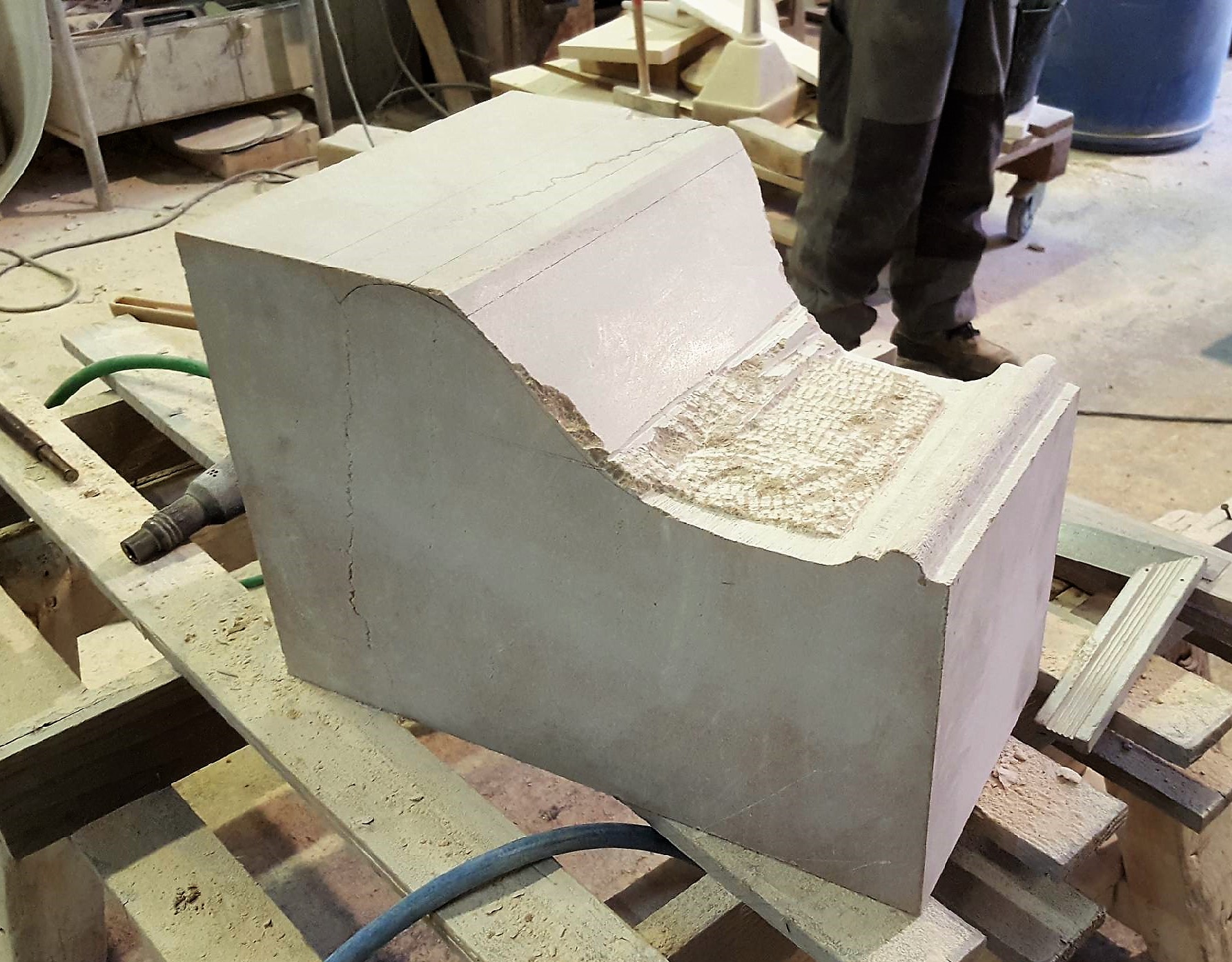 Remise en état et fabrication en pierre de Saint Martin